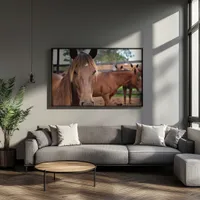 Quadro André Omizolo | Cavalo Pantaneiro Retangular Paisagem