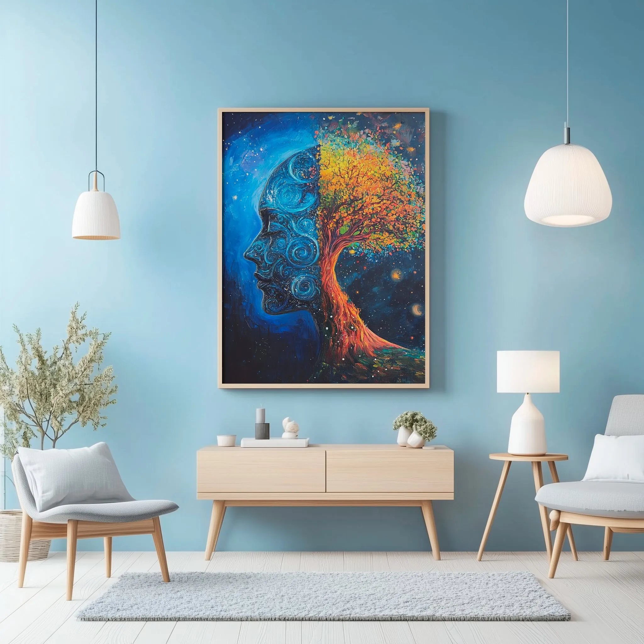 Quadro Arvore da Vida Retangular Retrato