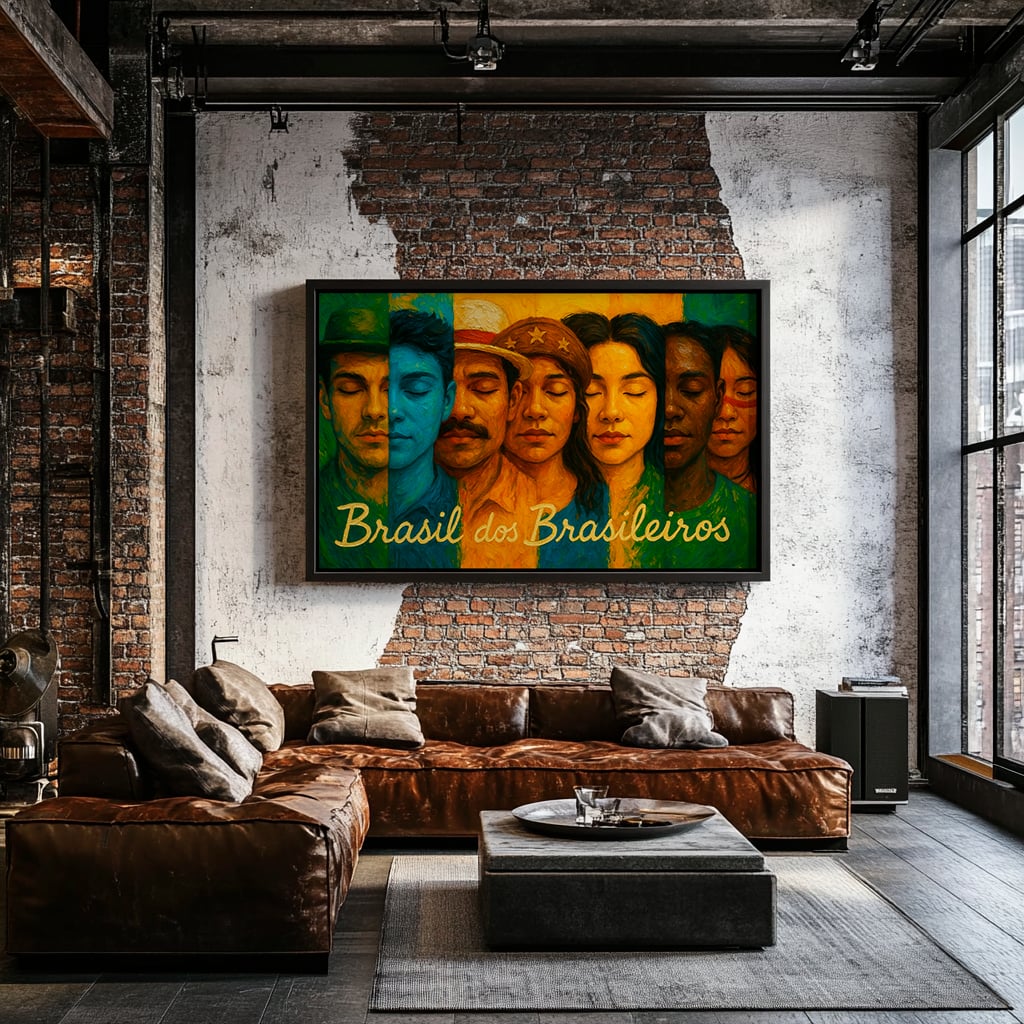 Quadro Brasil dos Brasileiros 1 Retangular Retrato