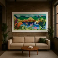 Quadro Cid Vallim | Travessia das Capivaras Panorâmico