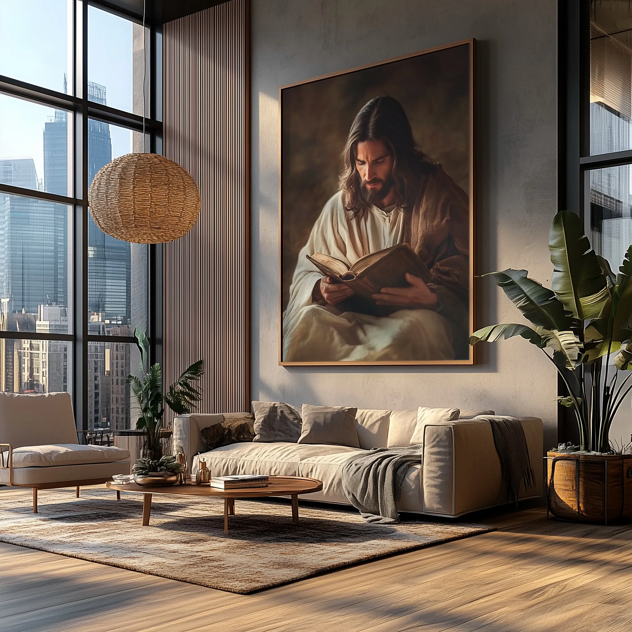 Jesus Meditando no Campo