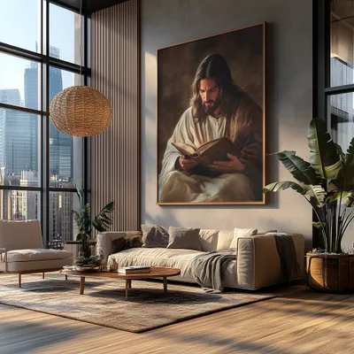 Jesus Meditando no Campo