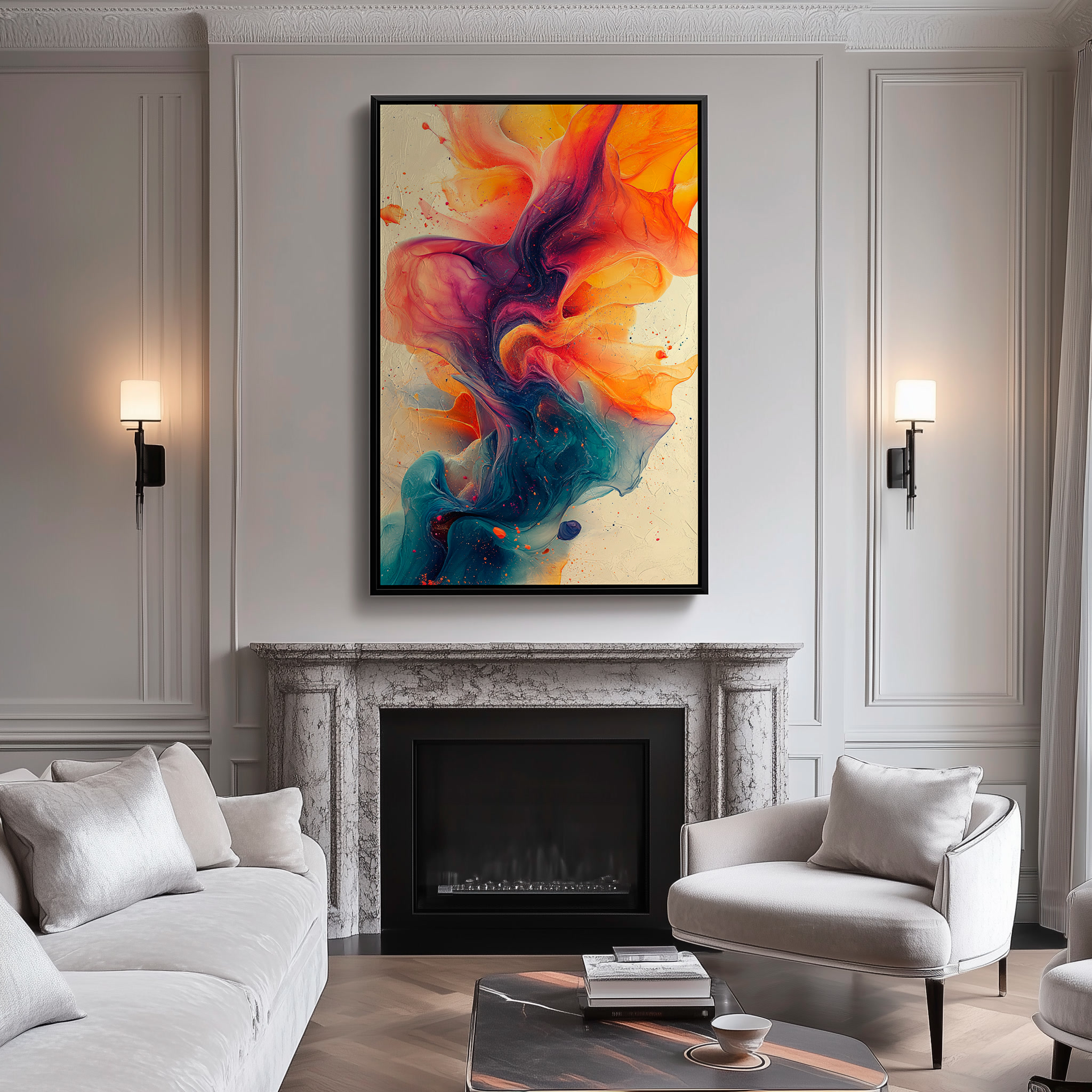 Quadro Nebulosa Celestial Retrato