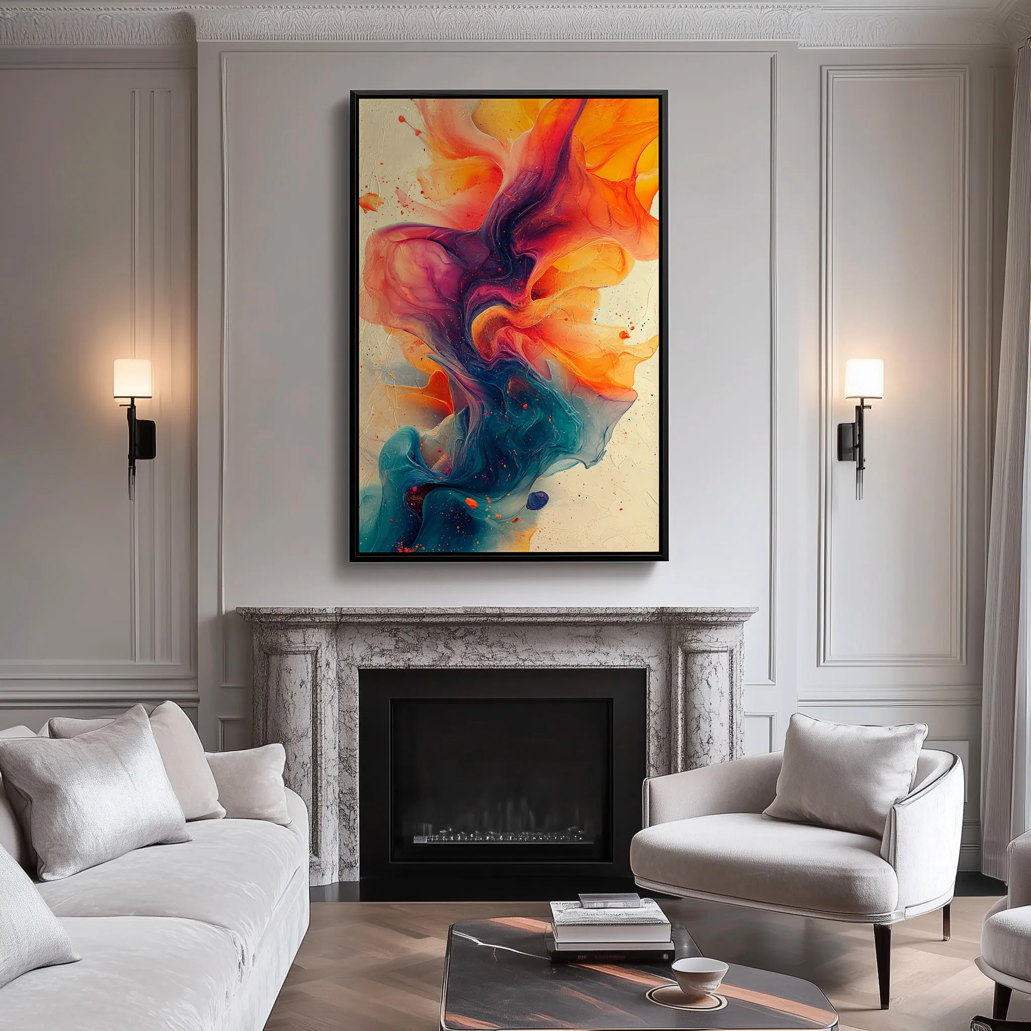 Quadro Nebulosa Celestial Retrato