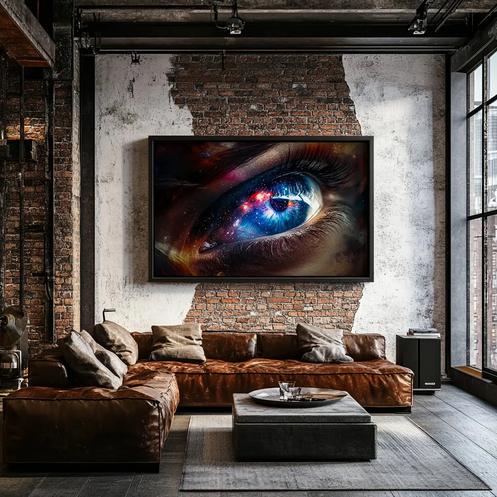 Quadro Universo no Olhar 1 Retangular Paisagem