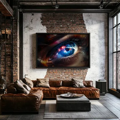 Quadro Universo no Olhar 1 Retangular Paisagem